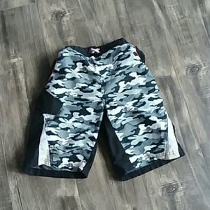 camo swim shorts